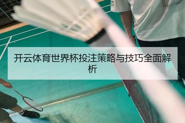 开云体育世界杯投注策略与技巧全面解析